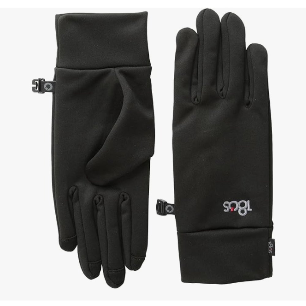 180S Outdoor Performance Running Black Gloves